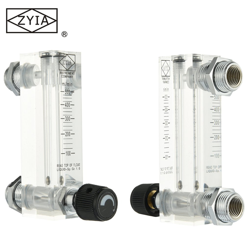 Panel Mount Acrylic Oxygen Rotameter Flow Meter With Regulator