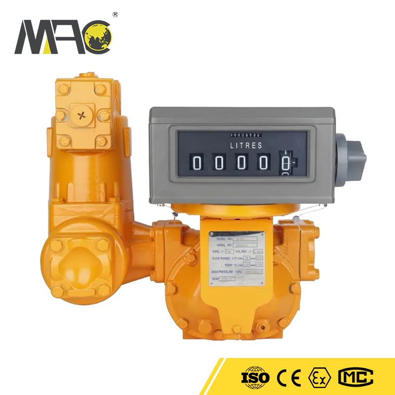 Petroleum Oil Gas Water Flowmeter Volumetric Positive Displacement Flow Transmitter Measurement Meter