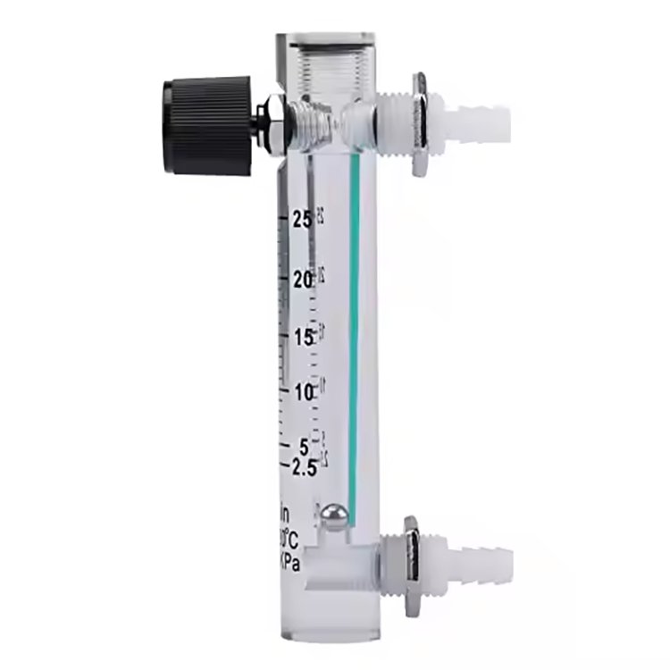 Oxygen Panel Oxygen Flow Meter Air Water With Adjustable Valve Rotameter Plastic Flow Meter