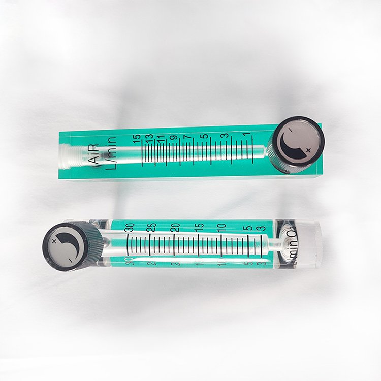 Oxygen Panel Oxygen Flow Meter Air Water With Adjustable Valve Rotameter Plastic Flow Meter