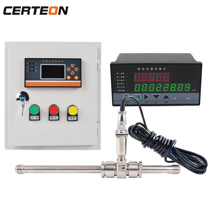 4 20mA Liquid Dosing Control Box Flow Meter Digital Quantitative Batch Controller Instrument Water Liquid Flow Control System