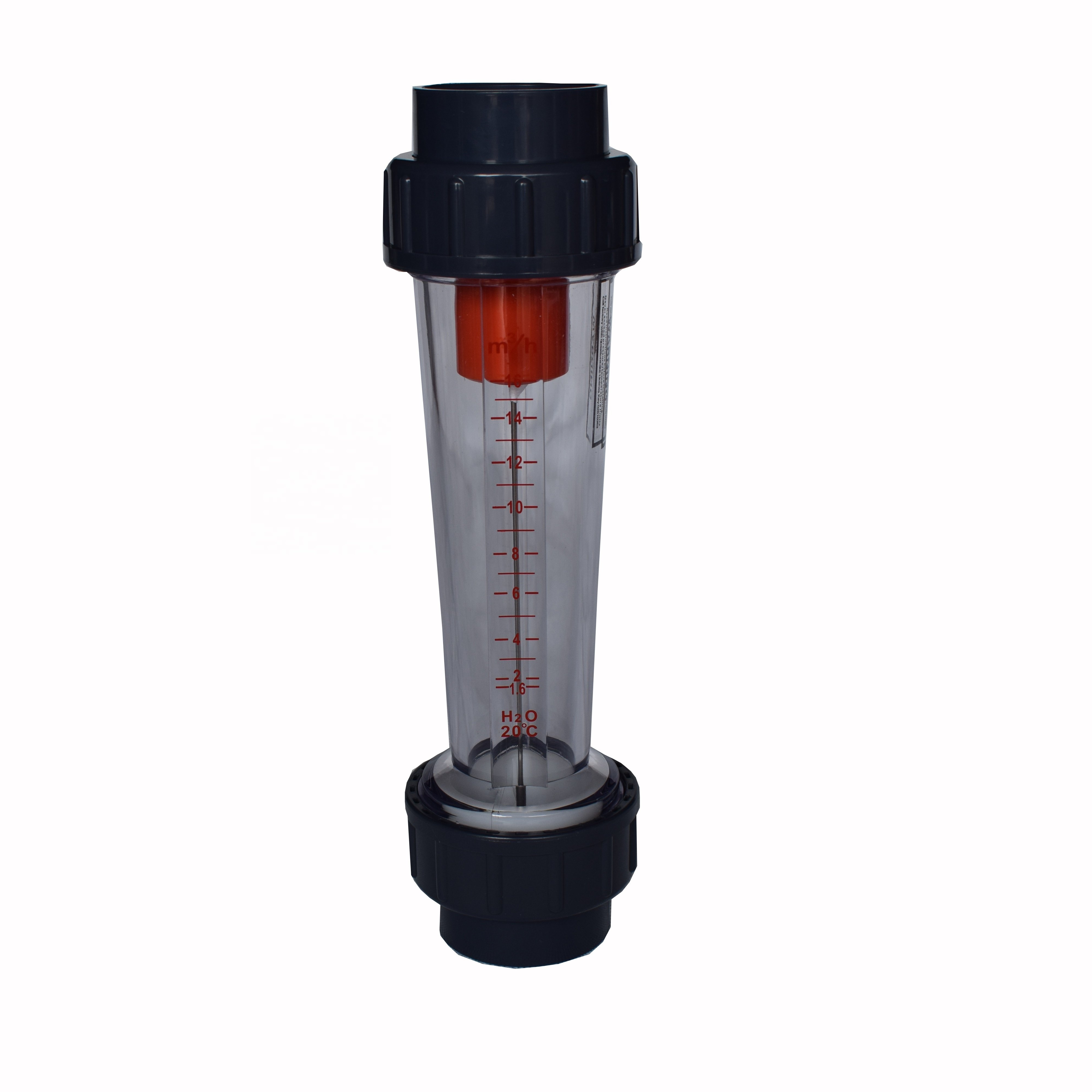 Rota Acrylic Oxygene/Water Flow Meter with Adjustable Valve