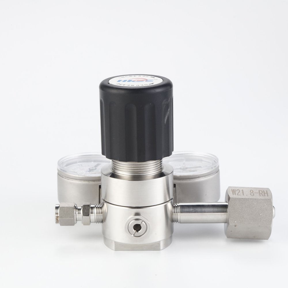 HC11 Single Stage Pressure Regulators Gas Pressure Reducing Valves for Nitrogen Oxygen Argon Hydrogen Helium Methane Helium Gas
