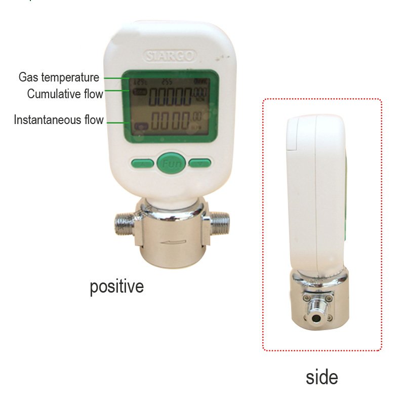 MF5706 Gas Mass Flow Meters Digital Gas Flow Meters Compressed air Digital Display Meter / 0-20L