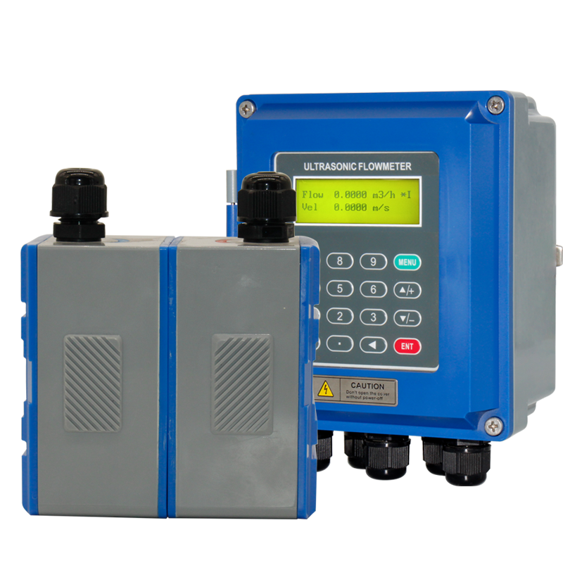Fixed Type Flowmeter RS485 4-20mA Pulse Wall Mounted Ultrasonic Flow Meter