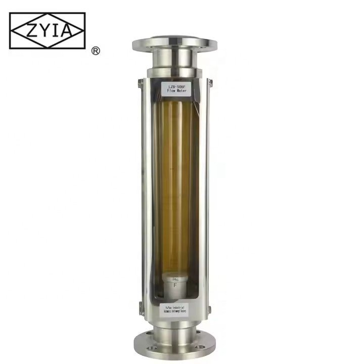 High Temperature Low Cost Chemical Glass Salt Water Flow Meter