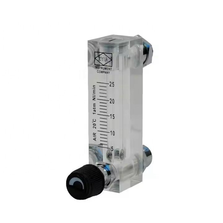 LZM-6T 02 OEM Panel Mount Acrylic Low Flow Medical Oxygen Flow Meter for 6LPM