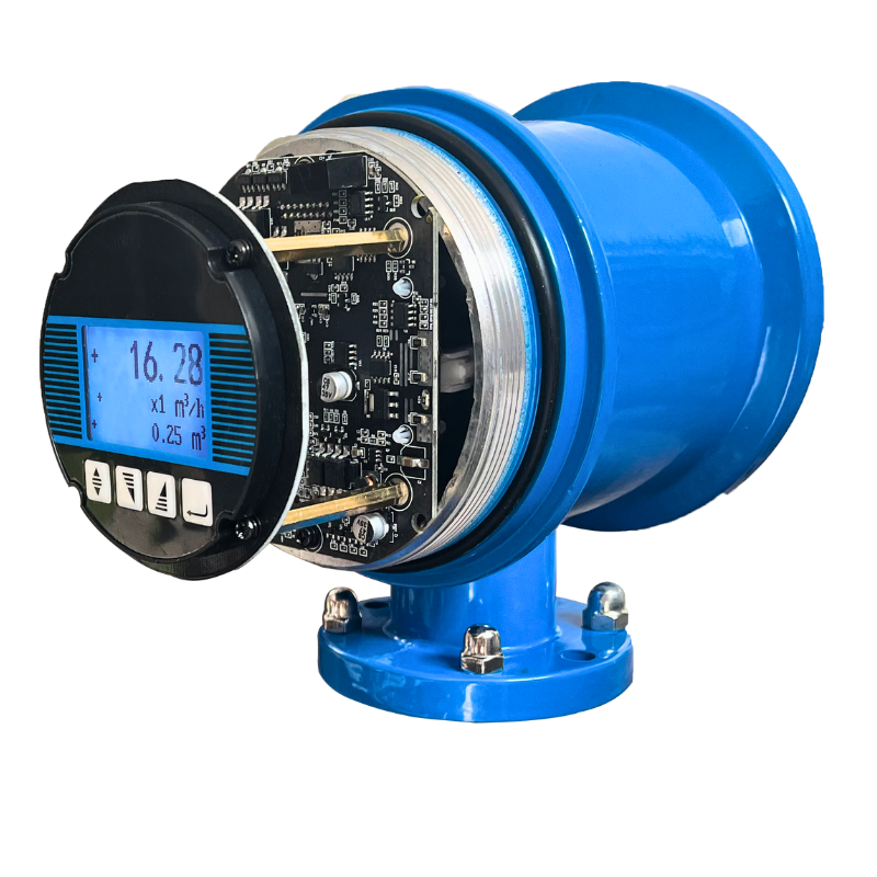 Intelligent Electromagnetic Flow Meter Integrated And Split-Type Anti-Corrosive Stainless Steel For Sewage And Water Medium