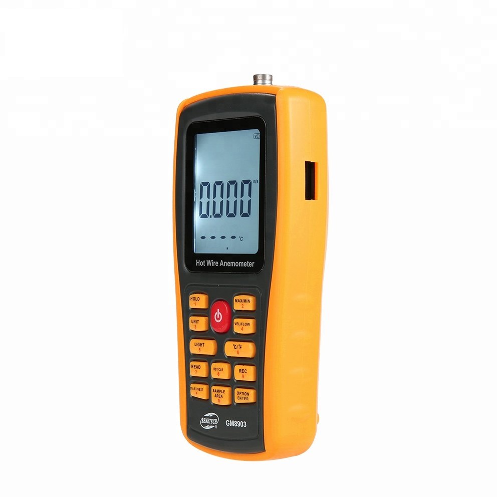 BENETECH GM8903 High Sensitivity Handheld Wind Speed Gauge Meter Measure Anemometer Hot Wire Anemometer