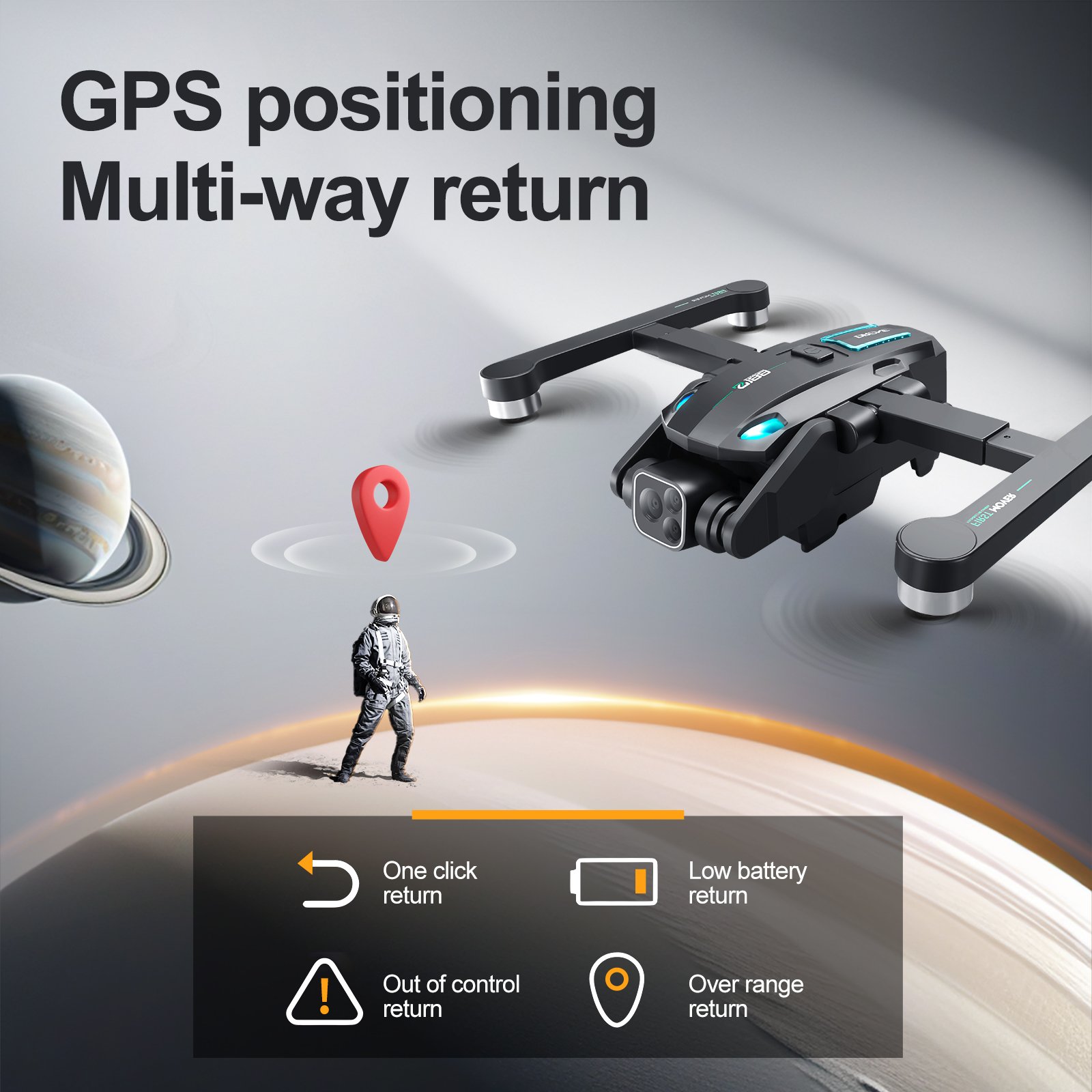 Equipped with GPS for a 2-kilometer Flight Distance 7.4V Battery RC Uav Mini Beginner Drone 4k 8k Camera Profesional Drones