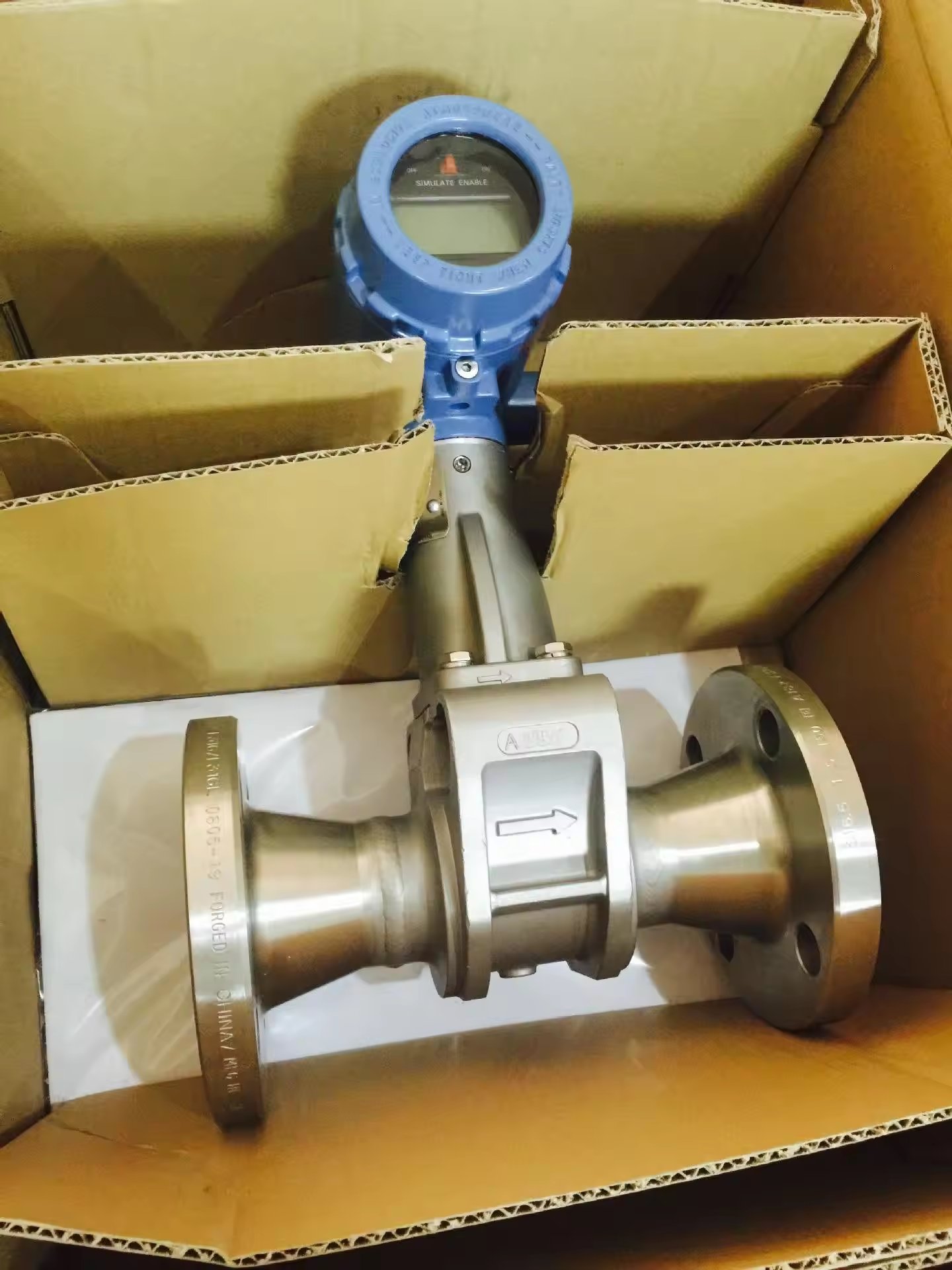 Emerson Rosemount 8800 Flanged Liquid Gas 4-20mA Vortex Flow Meter Transmitter