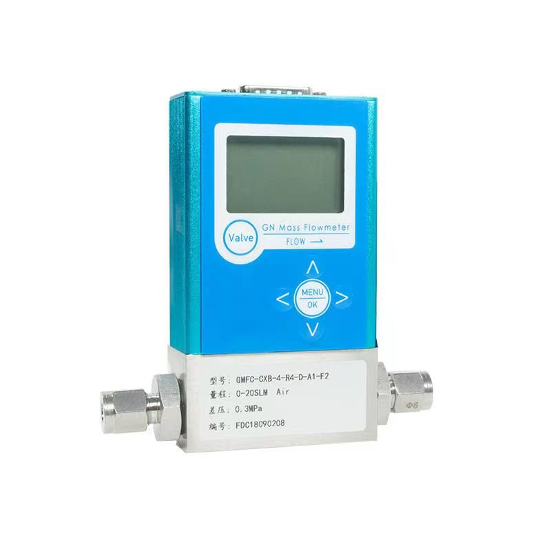 High Precision Capillary Flow Control System Analog Gas Mass Flow Controller Meter Device