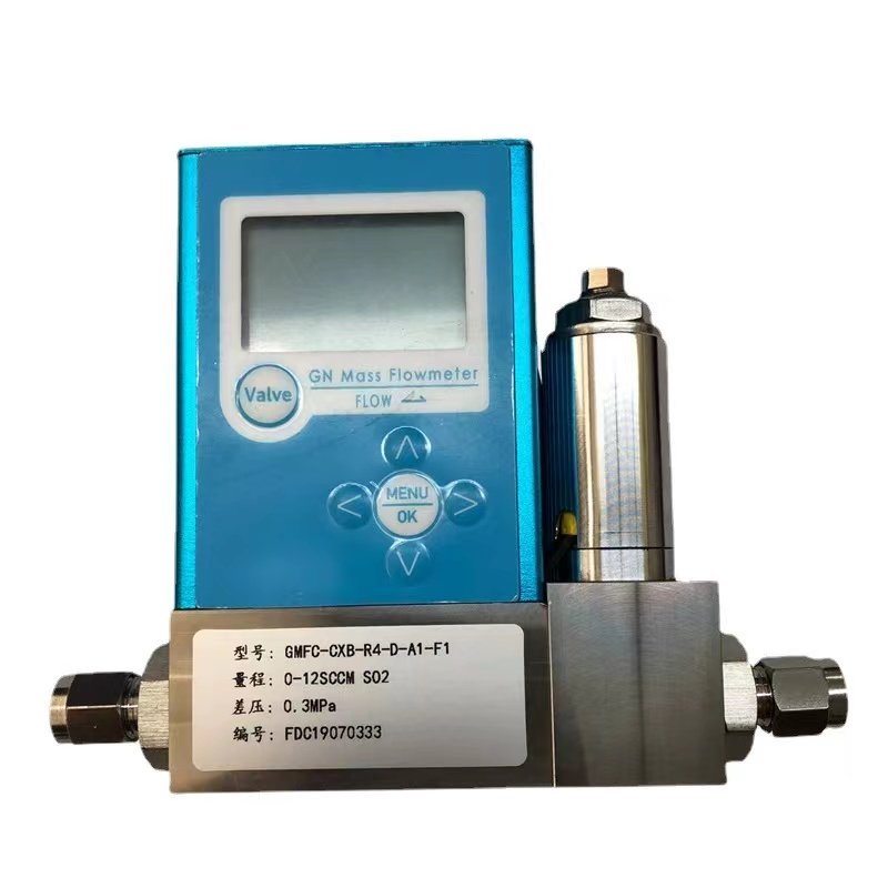 High Precision Capillary Flow Control System Analog Gas Mass Flow Controller Meter Device
