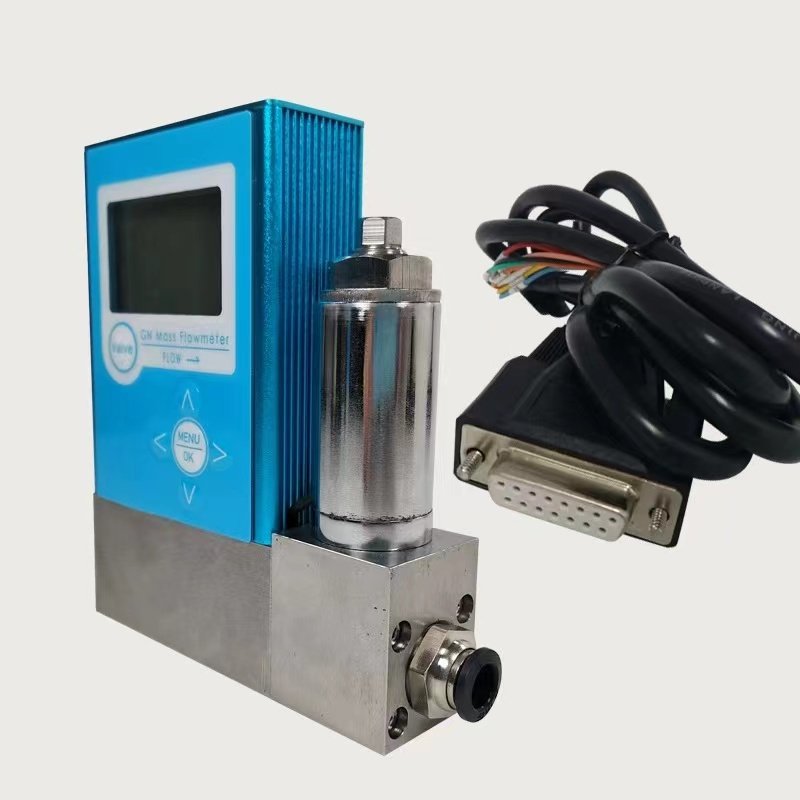 High Precision Capillary Flow Control System Analog Gas Mass Flow Controller Meter Device