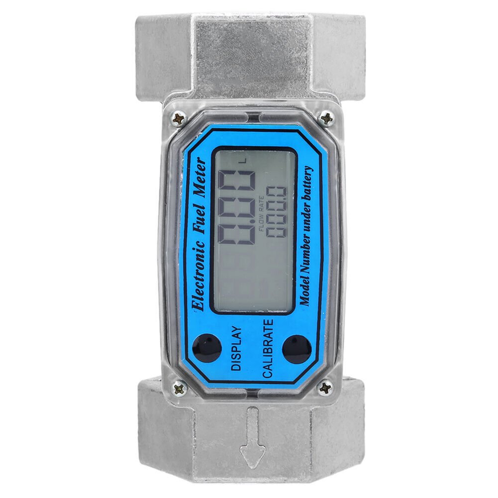 1.5" Liquid Flowmeter Digital Flow Meter for Diesel Kerosene Gasoline 15-120L / Min