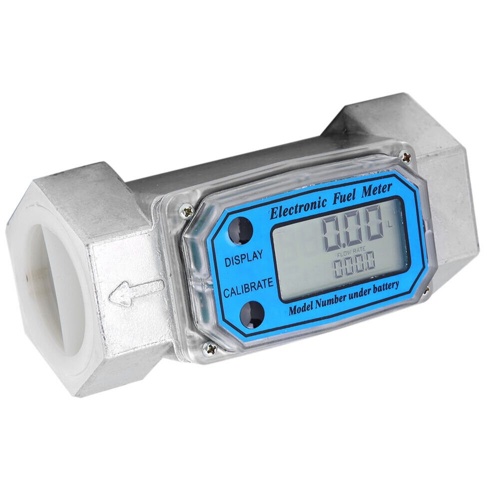 1.5" Liquid Flowmeter Digital Flow Meter for Diesel Kerosene Gasoline 15-120L / Min