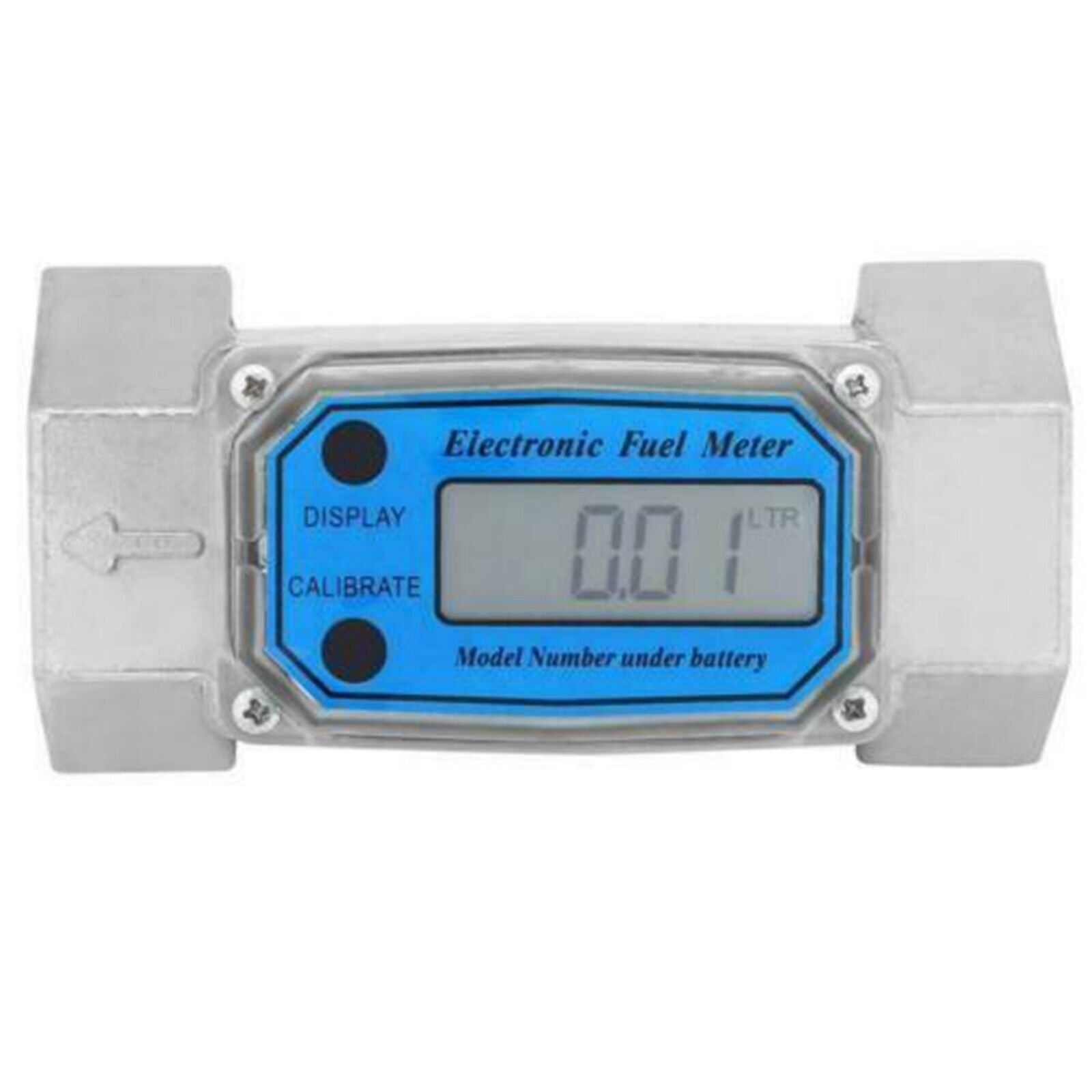 1.5" Liquid Flowmeter Digital Flow Meter for Diesel Kerosene Gasoline 15-120L / Min