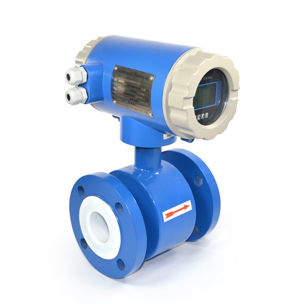 RS485 Electromagnetic Magnetic Flowmeter 2 4 8 Inch Pipeline Liquid Oil Sewage Split Digital Water Flow Meter