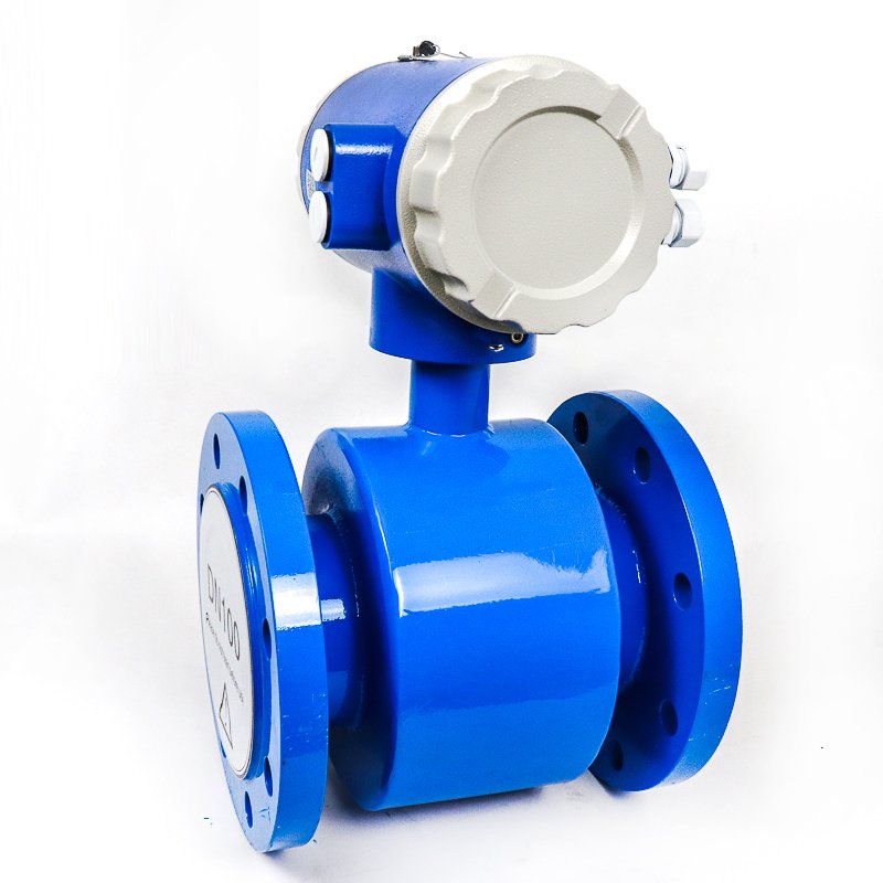 Battery Powered Acid Resistant Flow Meter Water Electromagnetic Flow Meter Magnetic Flowmeter