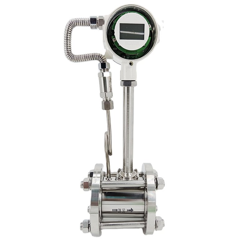 High Reliability Portable Flow Meter Digital Steam Liquid Nitrogen Flow Meter Digital Fuel Meter Gas air Steam Vortex Flowmeter