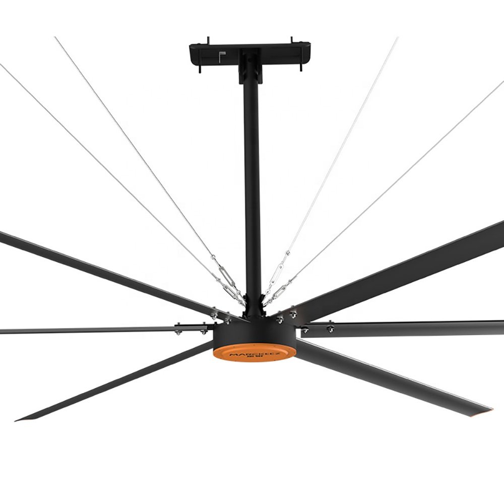 4.9 Meter HVLS Air-cooled Industrial Ceiling Fan DC Motor PMSM 220V
