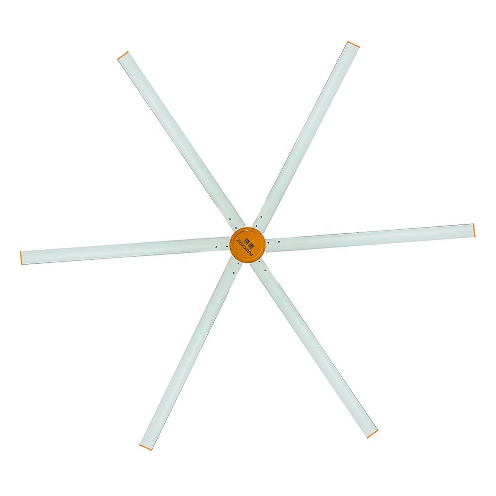 4.9 Meter HVLS Air-cooled Industrial Ceiling Fan DC Motor PMSM 220V