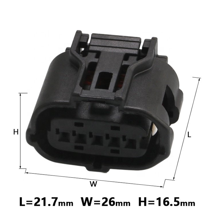 5 Pin TS MAF Sensor Black Connector Socket Air Flow Meter Wiring Plug Automotive Connector