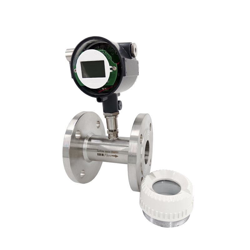 Air Turbine Flowmeter Inline Aluminum Alloy Sensor Turbine Flow Meter