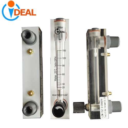 Rotameter Mechanical Panel air Gas Water Rotary Flow Meter with Adjustable Valve Metal Glass Tube Flowmeter Variable Area