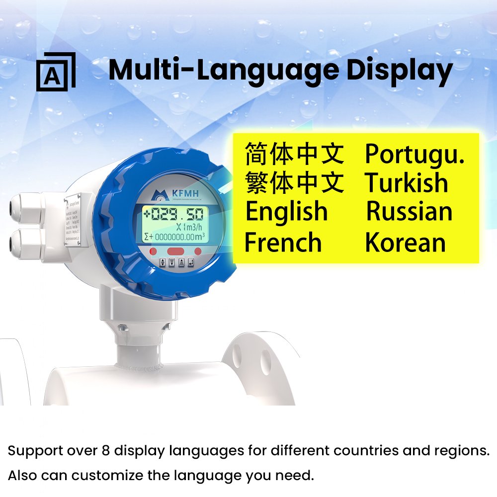 Digital Water Liquid Pulse 4-20mA RS485 HART Electromagnetic Flowmeter Price Medidor De Corriente Electromagnetic Flow Meters