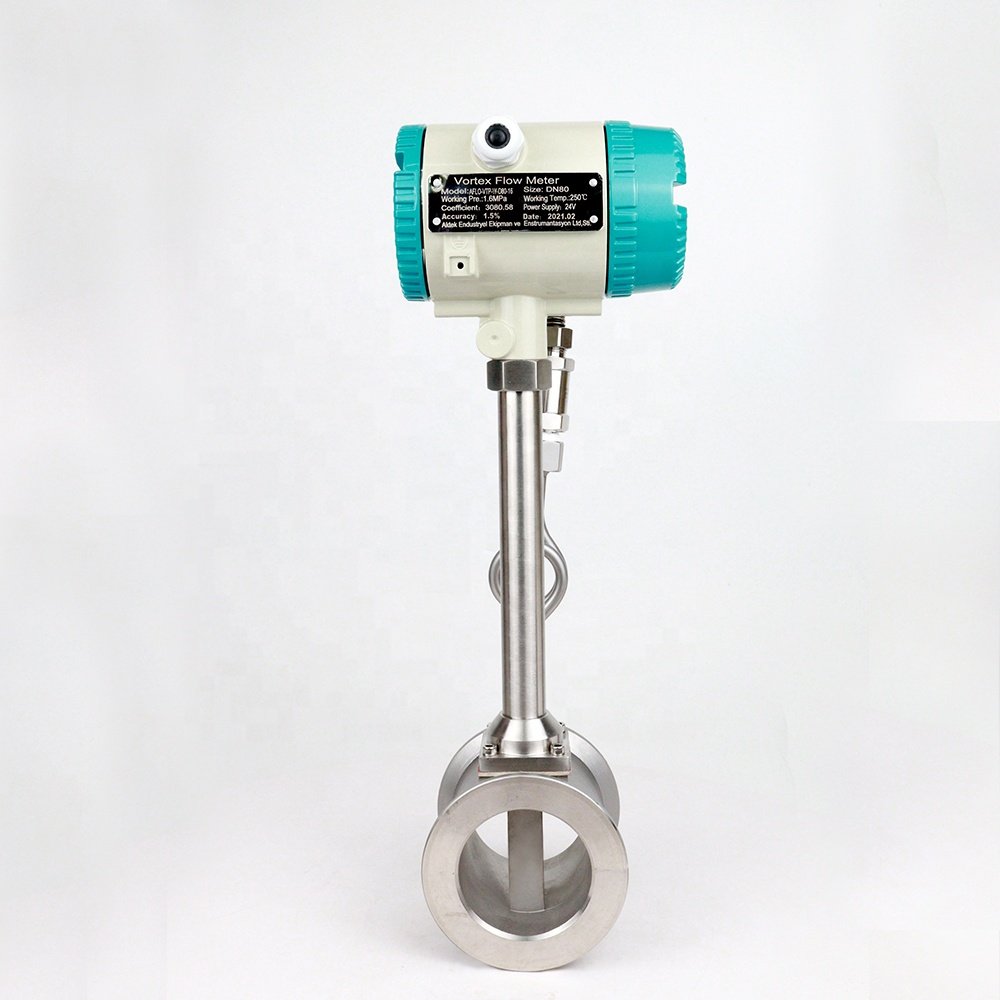 2024 Hot Sale Digital Stainless Steel 4-20ma Pulse Vortex Flow Meter Compressed Air Steam Gas Flowmeter