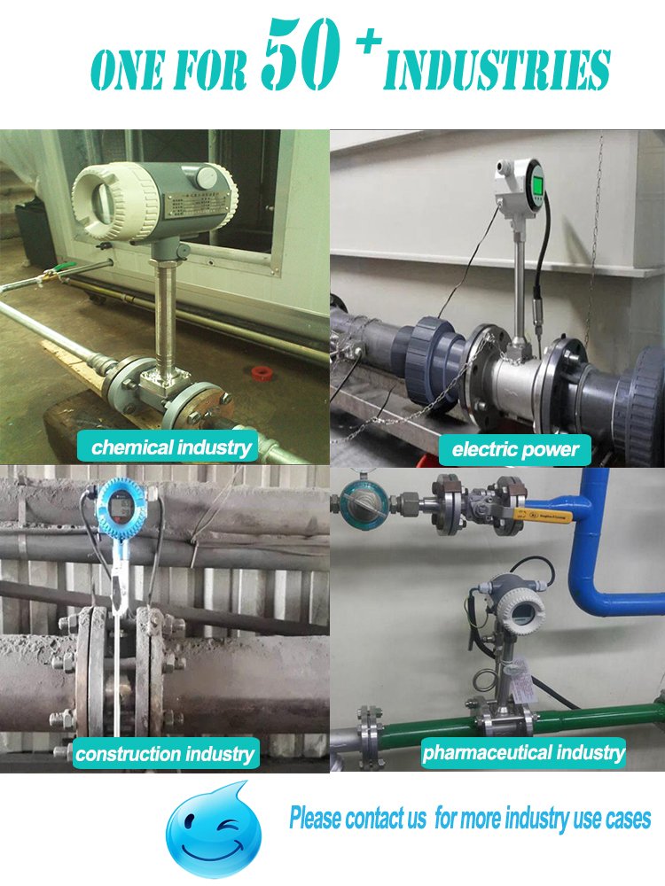 2024 Hot Sale Digital Stainless Steel 4-20ma Pulse Vortex Flow Meter Compressed Air Steam Gas Flowmeter