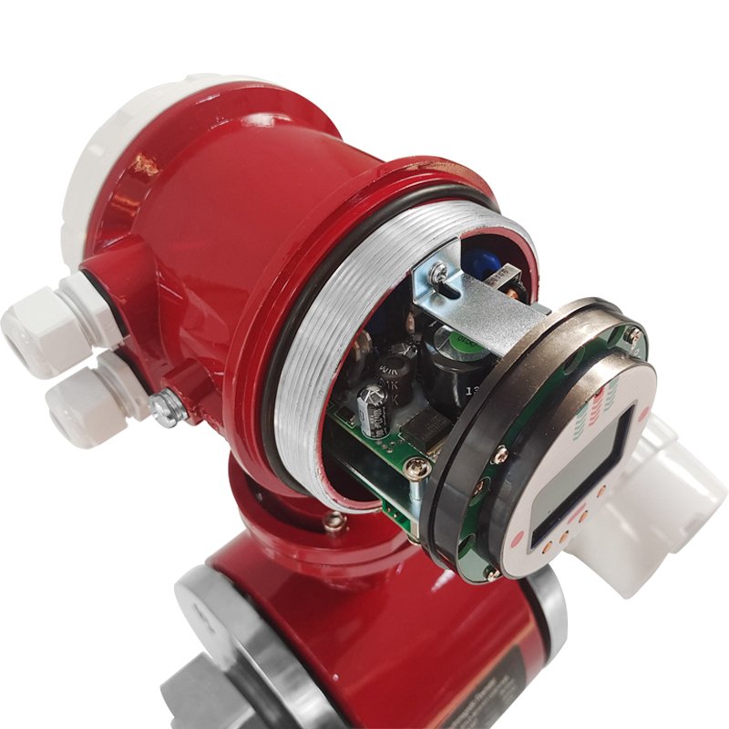 Integrated Magnetic Flowmeter 200mm Rs485 Liquid Waste Water Electromagnetic Flow Meter Converter