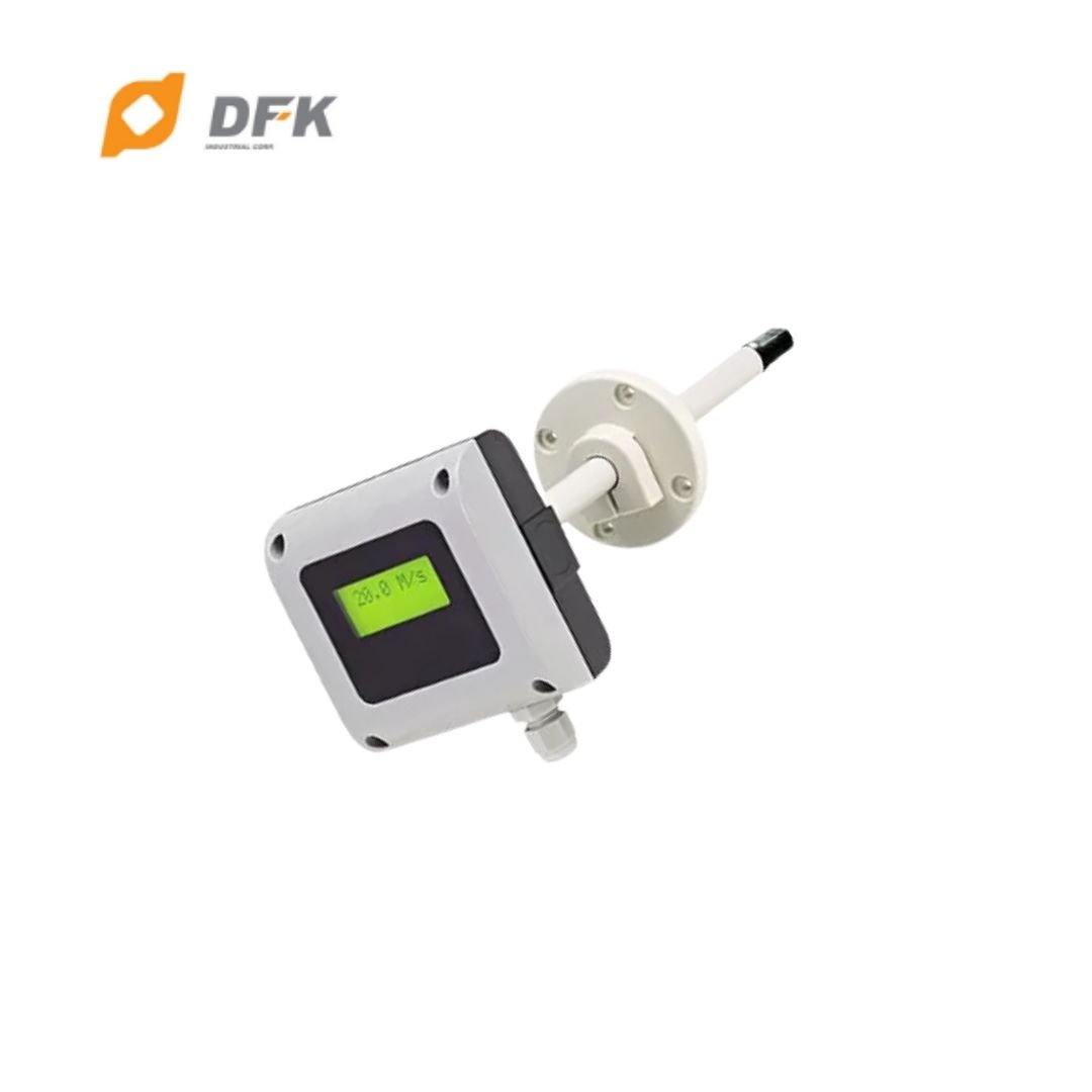 DC 0~10V 95% RH Duct Air Flow Meter With Data Logger