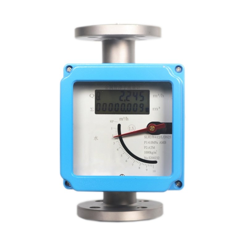 Hot Sell Accuracy Gas Liquid Variable Area Flow Meter Stainless Metal Plastic Rotameter Flange Connection Glass Tube Rotameter