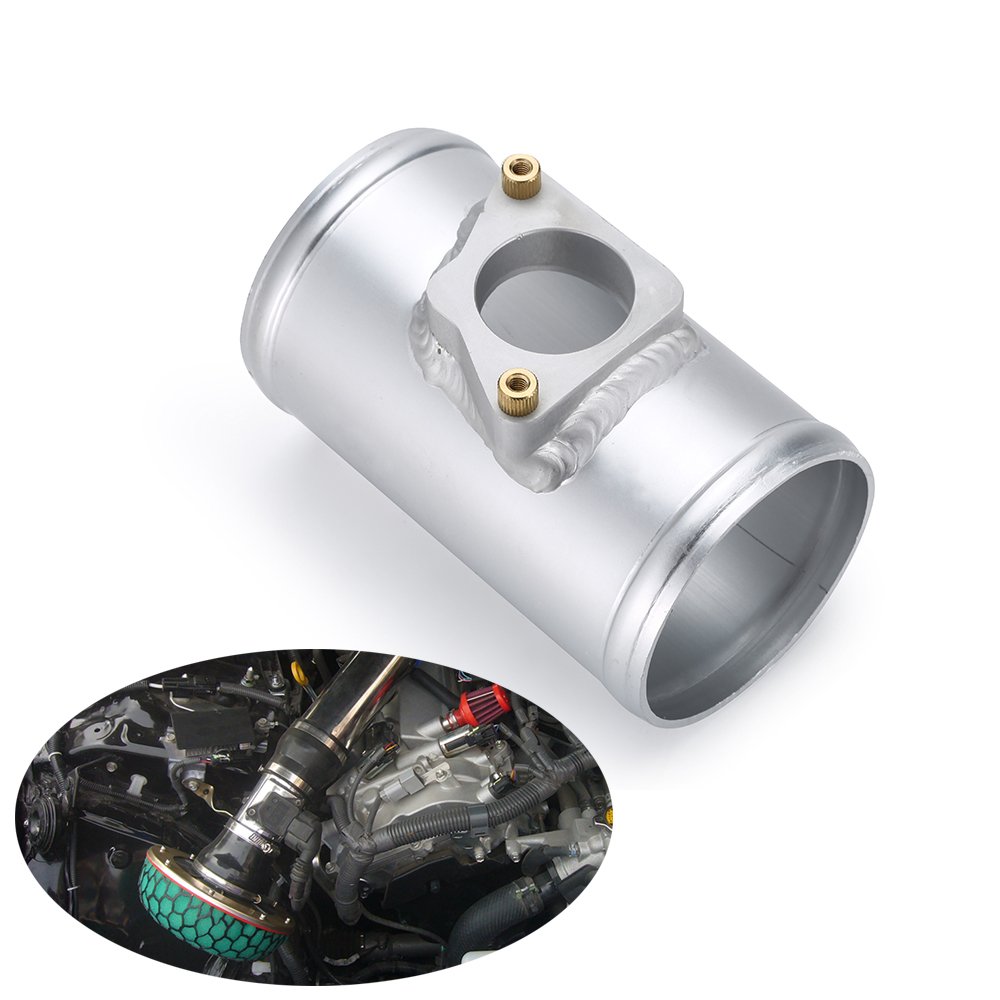 Car Air Flow MAF Sensor Adapter for Air Intake Meter Mount Aluminum Tube Pipe