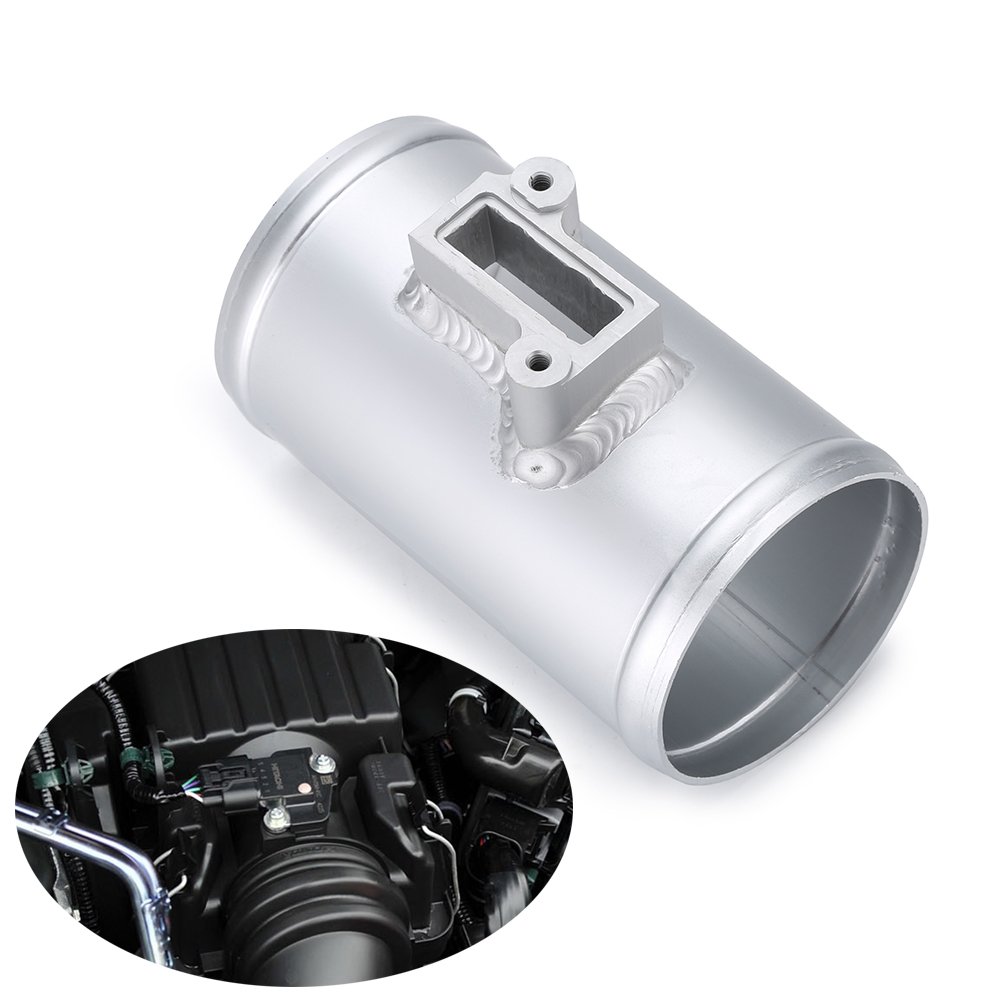 Car Air Flow MAF Sensor Adapter for Air Intake Meter Mount Aluminum Tube Pipe