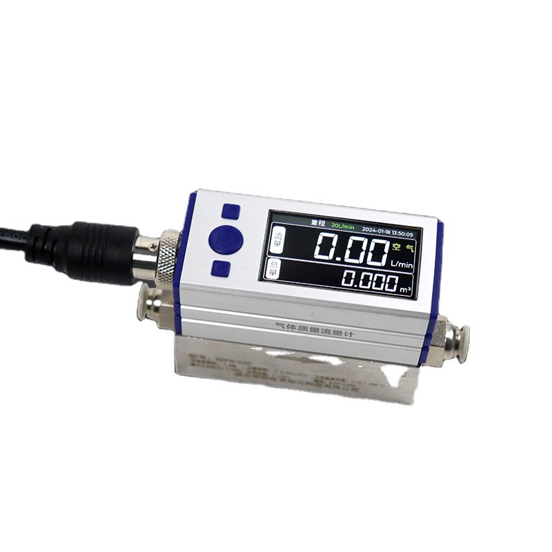 Gas Mass Flow Meter Digital Display Micro-flow Nitrogen Compressed Air Controller vortex Flowmeter Thermal Mass Flowmeter