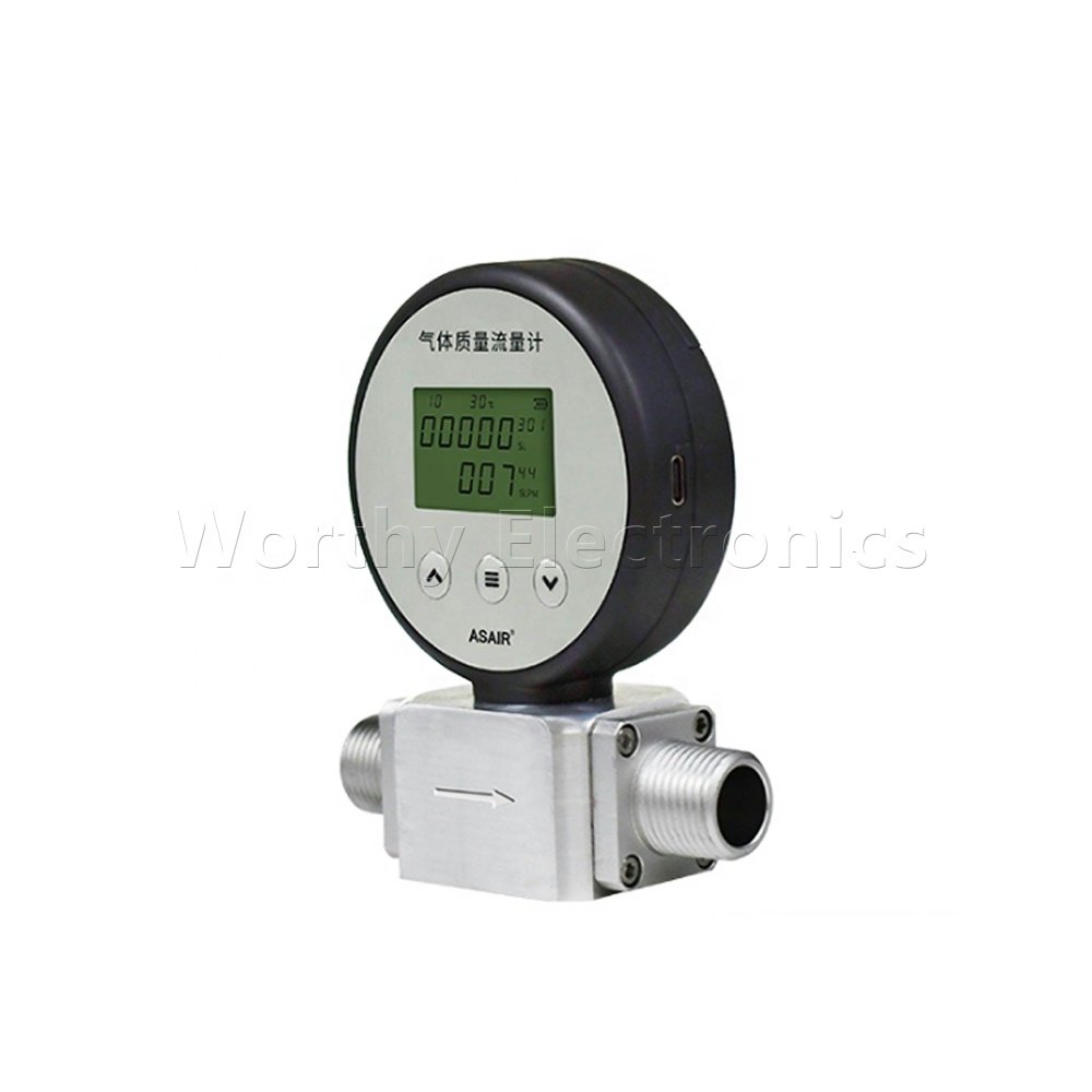 High quality digital micro gas mass flowmeter 485 far flow meter sensor AMS2106 compressed air nitrogen oxygen