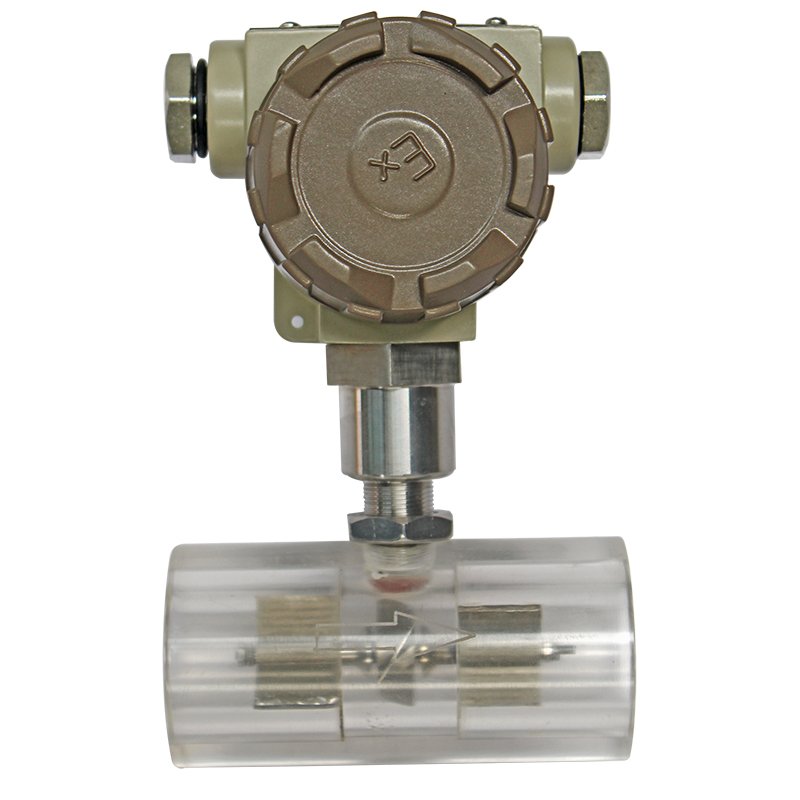 316L Stainless Steel Food Grade Oil Flowmeter Turbine Alcohol Clamp Installation 4~20Ma Signal Output for Liquid Gas Air Water