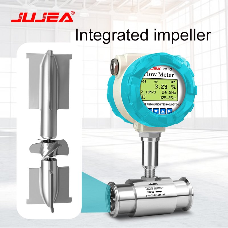 DN20 1.6Mpa Diesel Turbine Flowmeter Analog Digital Water Turbine Type Flowmeter With High Precision