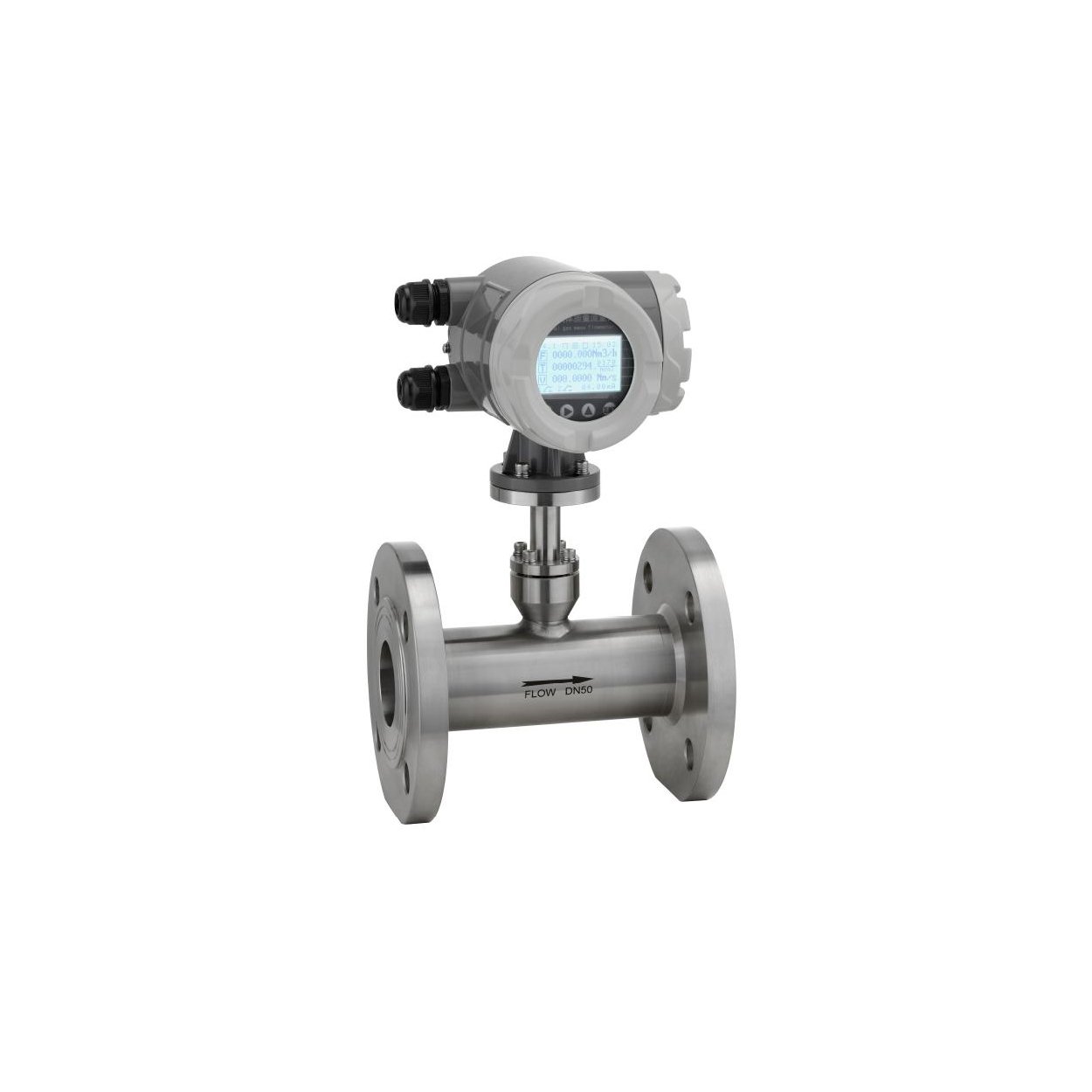2022 New Digital Dn100 Gas Mass Flow Meter Rs485 Air Co2 Oxygen Thermal Mass Flow Meter