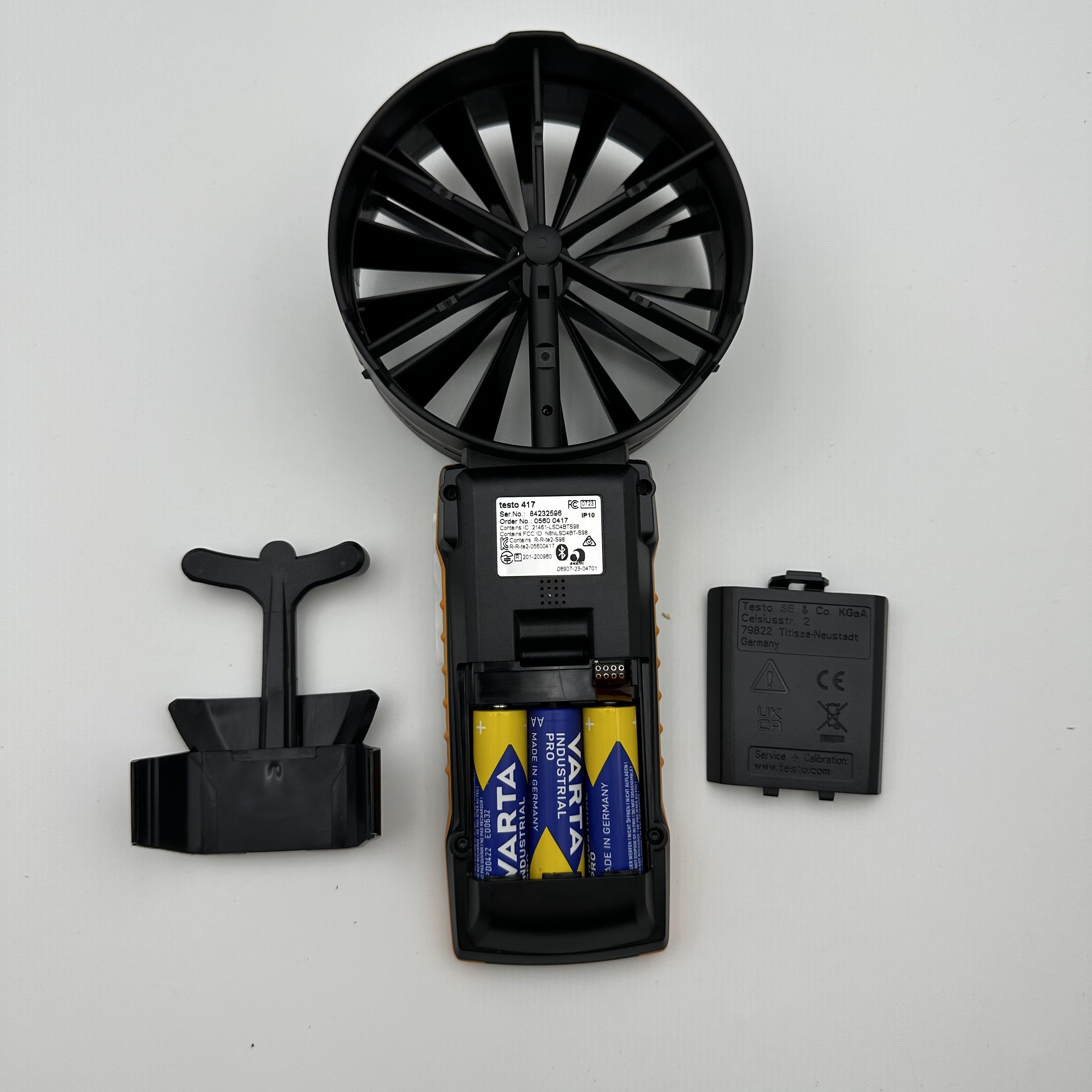 air Flow, Volume Flow and Temperature Meter Testo 417 Digital 100 mm Vane Anemometer