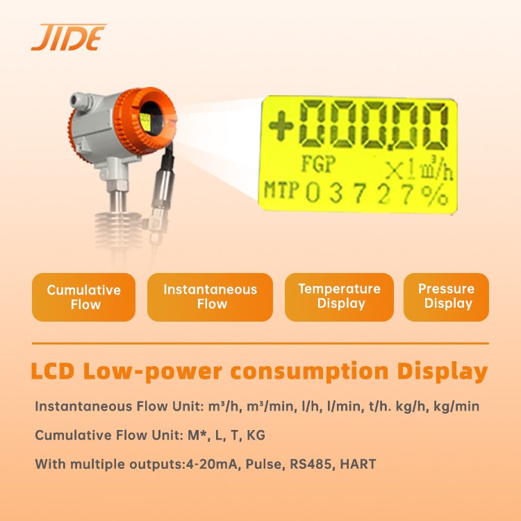 Wholesale Inline Stainless Steel Vortex Flow Meter China Natural Gas Compressed Air Superheated Flow Compensation OEM Supported