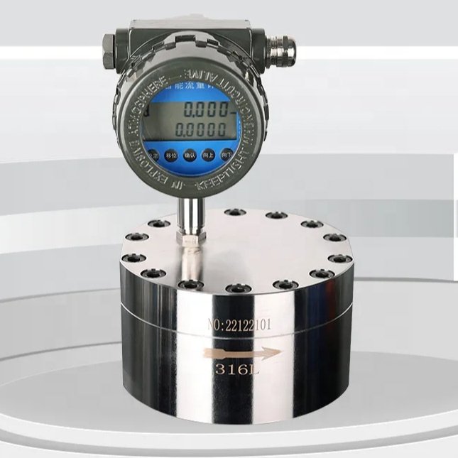 Low Flow CL2 Diesel Fuel Flow Meter Micro Oval Gear Flowmeter With Flange