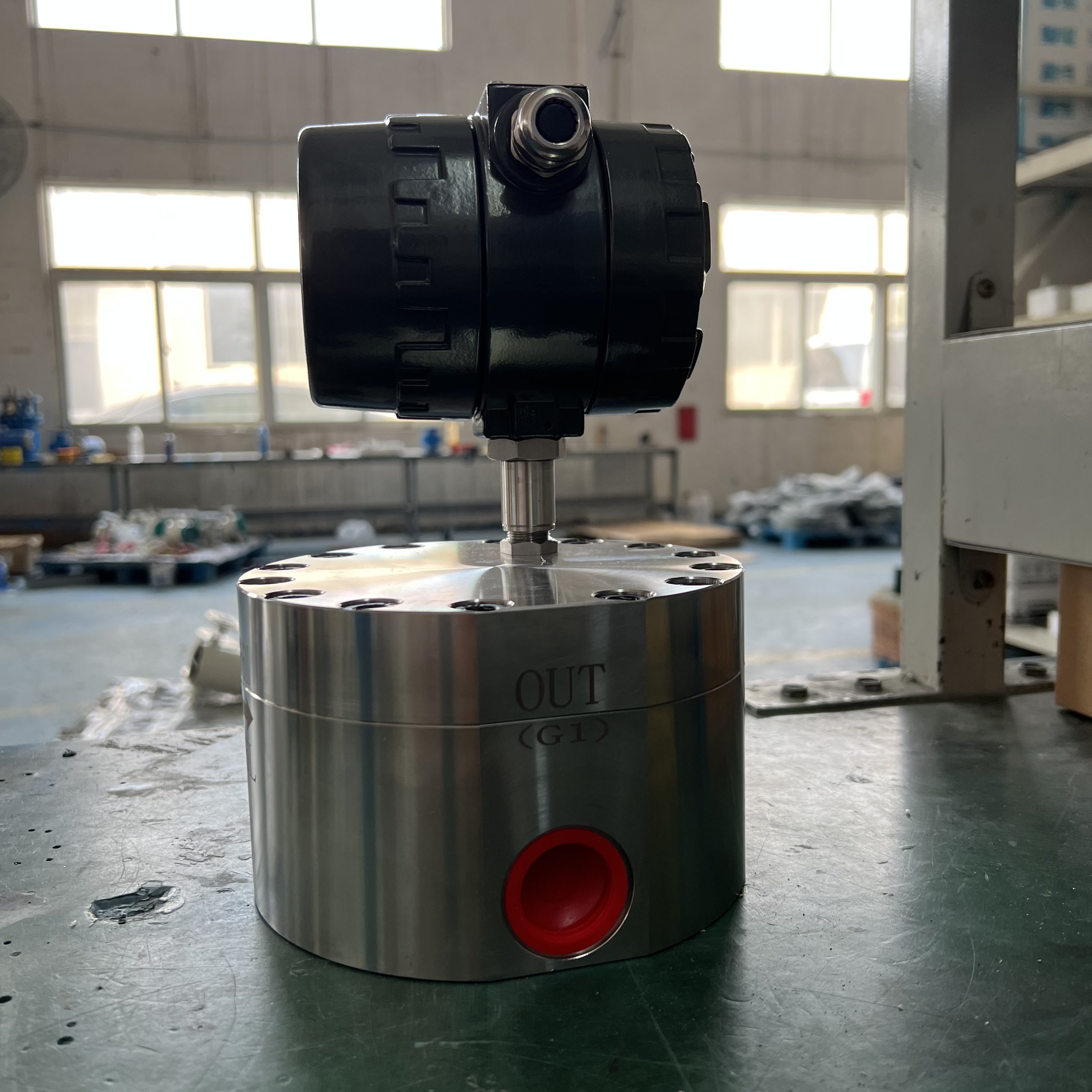 Low Flow CL2 Diesel Fuel Flow Meter Micro Oval Gear Flowmeter With Flange