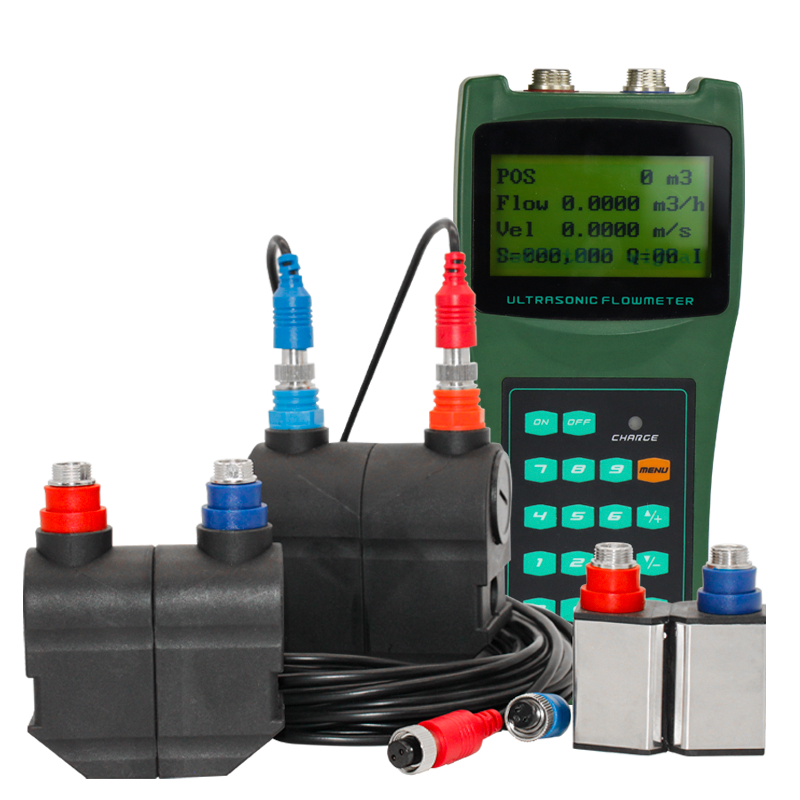 Portable in Aluminum Case Ultrasonic Flowmeter Handheld Ultrasonic Flow Meter