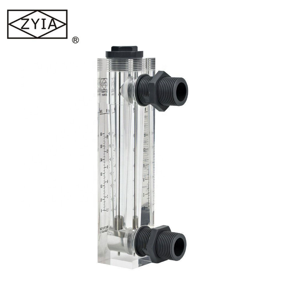 Panel Type Adjust Acrylic Glass Tube Stainless Steel Float Air Oxygen Blue White Flowmeter Flow Meter Regulator Rotameter