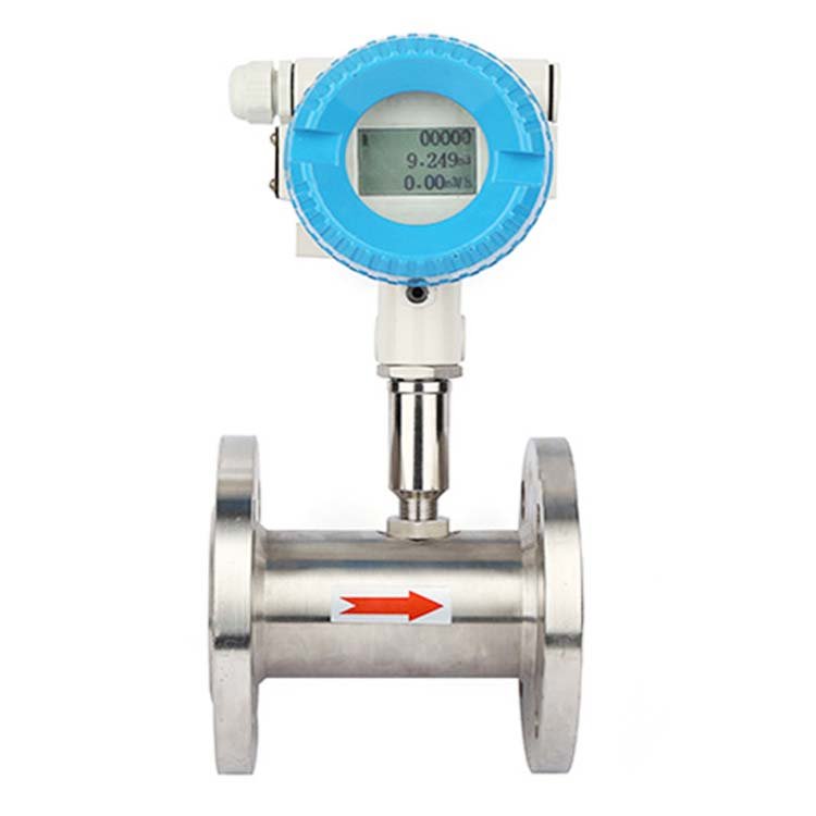 RS485 Water Meter DN200 Fuel Turbine Flow Meter With Digital Lcd Display