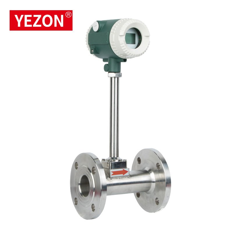DN50 Stainless Steel Integrated Vortex Gas Flowmeter Sensor 4-20ma Water and Air OEM Customizable